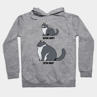 Humor for cat adoption Hoodie